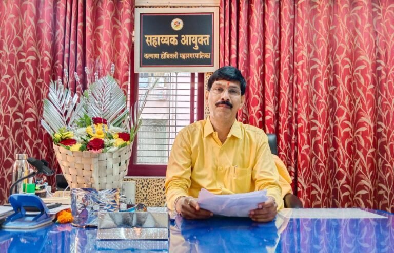 कडोंमपा “ह” प्रभागक्षेत्र चे सहाय्यक आयुक्त म्हणून मुरारी जोशी यांनी पदभार स्वीकारला..