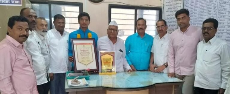 *आंतरराष्ट्रीय तलवारबाजी पट्टू साईप्रसाद जंगवाड यांचा यशवंत विद्यालयात सत्कार संपन्न*